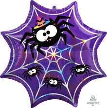 Iridescent Spiderweb 22in SuperShape Balloon