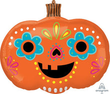 Day of the Dead Pumpkin 24in SuperShape Balloon