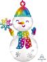 S44 Satin Snowman 55in Balloon