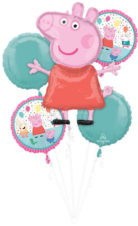 Bouquet Peppa Pig Balloon *Includes Helium