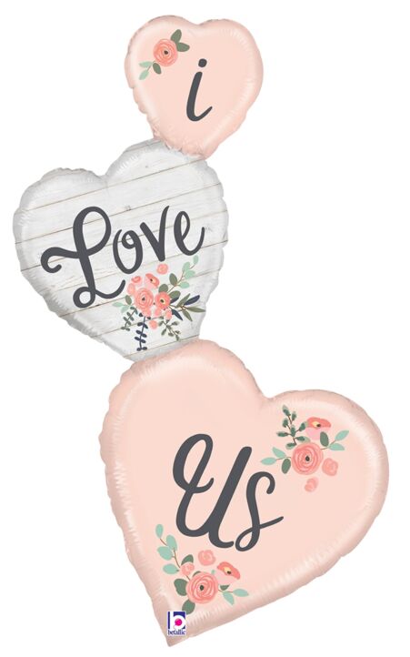 #477 Rustic I Love Us 50in Balloon