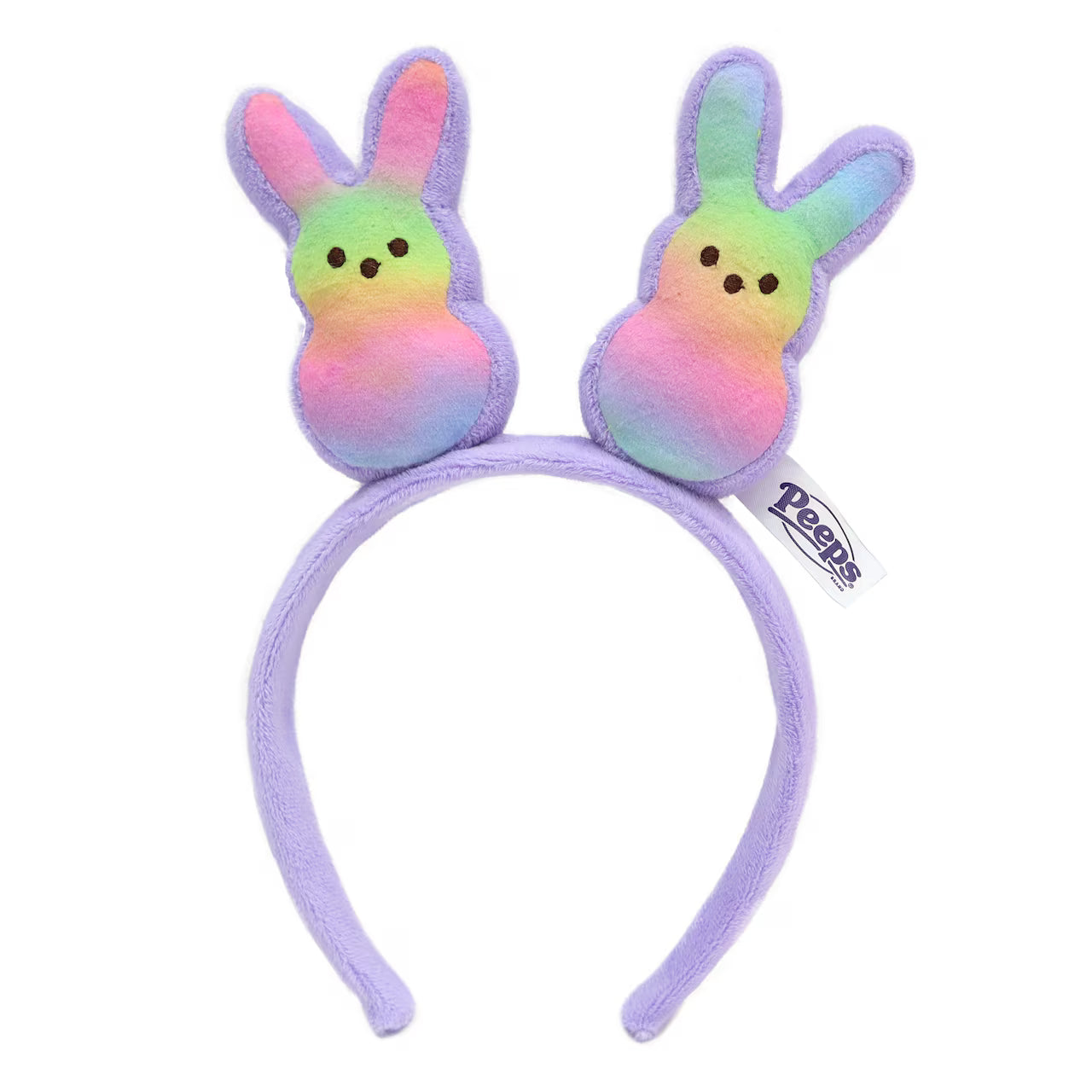 PEEPS Purple Rainbow Bunny Plush Headband