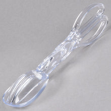 Clear 11.5in Heavy Duty Plastic Serving Tong