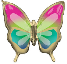 #414 Beautiful Tropical Butterfly 30in SuperShape Balloon