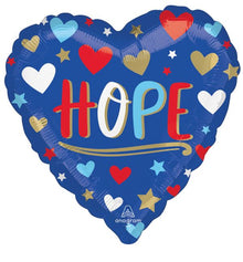 #472 Unity Hope Heart 17in Balloon