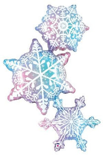 S35 Snowflake Trio 50In Balloon
