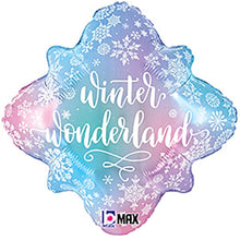 S36 Snowflake Winter Wonderland 18In Balloon