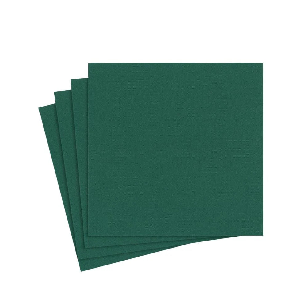 Paper Linen Hunter Green Cocktail Napkins 15ct