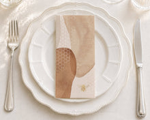 Cognac Honeycomb - Printed Guest Towel