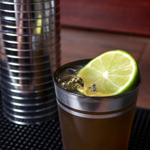 Premium Tumblers Black w/Silver Rim 20 Ct.