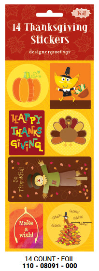Thanksgiving Stickers 14ct