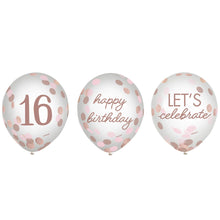 Sweet Sixteen Confetti Balloon 6ct