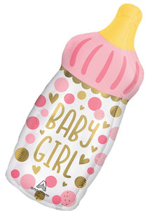 #510 Baby Girl Bottle 28in Balloon