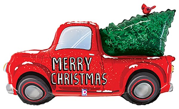 S19 Christmas Truck 47In Balloon