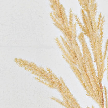 21in Spray-Beige faux Sorghum clusters