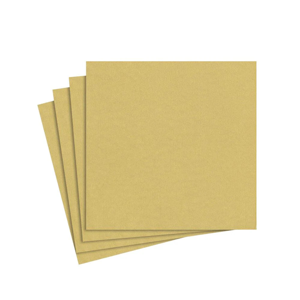 Paper Linen Gold Cocktail Napkins 15ct
