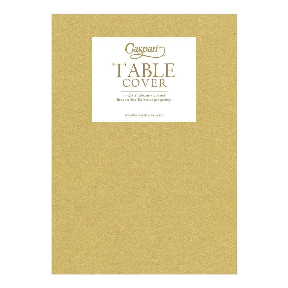 Gold Paper Linen Solid Table Cover