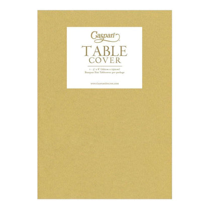 Gold Paper Linen Solid Table Cover