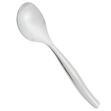 10in Silver Plastic Serving Spoon 2ct