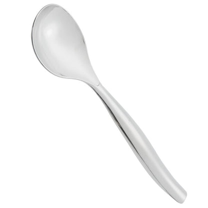 10in Silver Plastic Serving Spoon 2ct