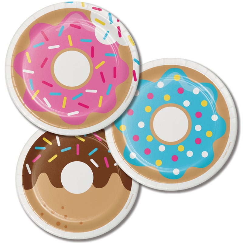 Donut Time 7in Plates 8ct
