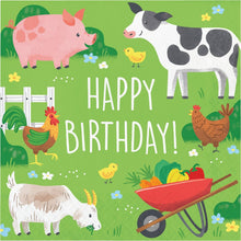 Farm Animals Lunch Napkins 16ct