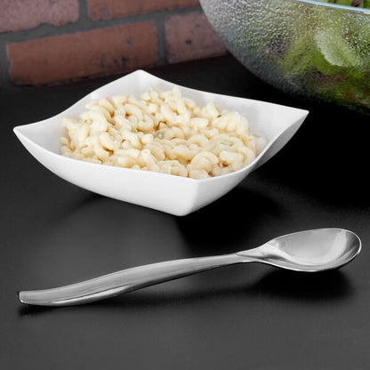 10in Silver Plastic Serving Spoon 2ct