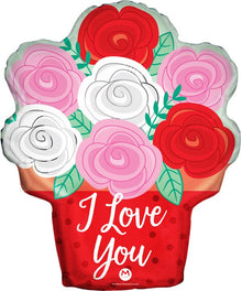 #471 I Love You Bouquet 28in Balloon