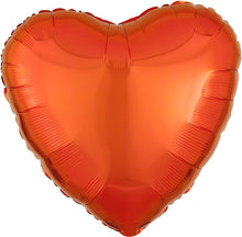 Orange Heart 18in Solid Mylar
