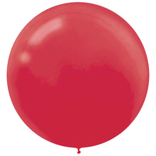 24in Helium Inflated Latex Balloon - Red
