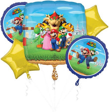 Bouquet Mario Bros Balloon *Includes Helium