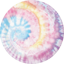 Tie Dye Party 9in Plates 8ct