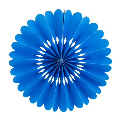 Blue and White Party Fan Set