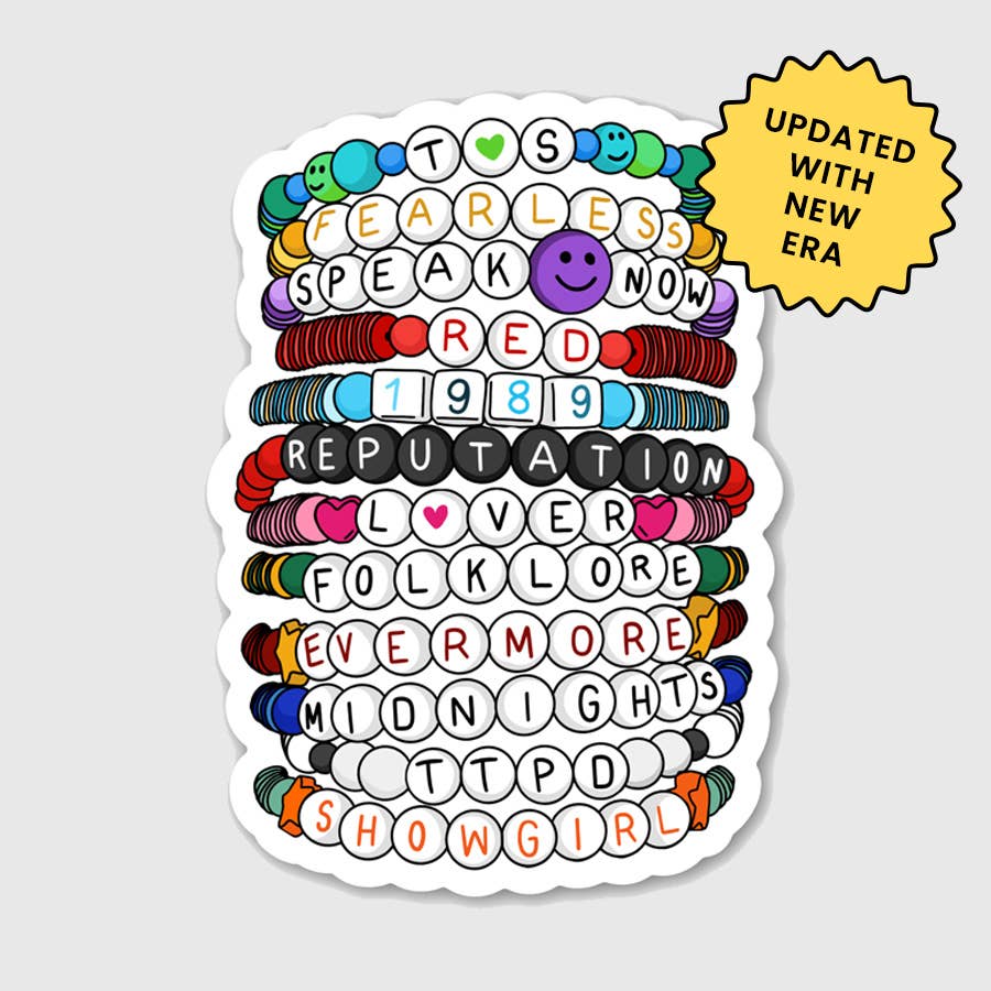 NEW Eras Friendship Bracelets Sticker 