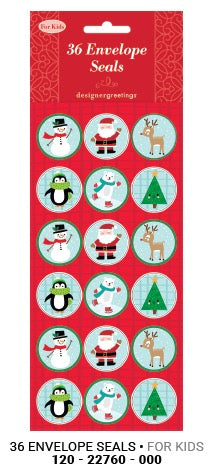XMAS Icons Sticker Seals 36ct