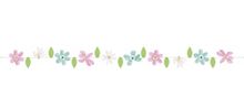 Spring Florals Crepe Paper & Pompom Flower Garland