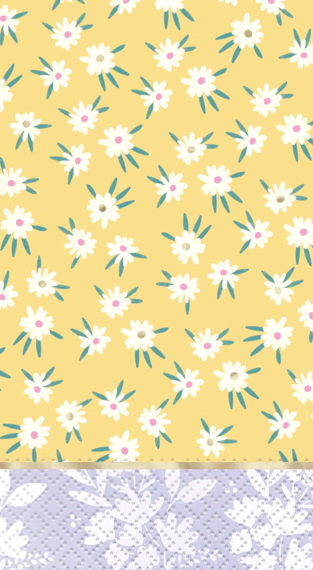 Spring Florals Blue & Yellow Guest Napkins 16ct - Foil Stamping