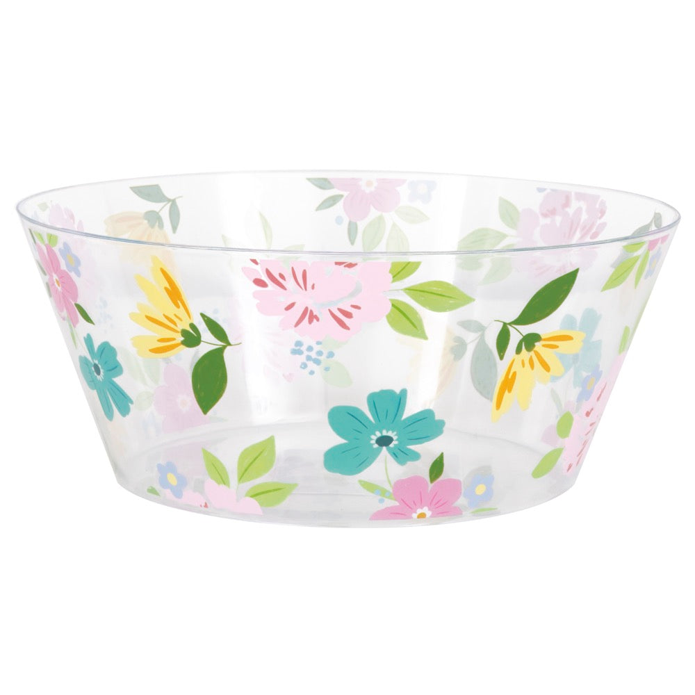 Spring Florals Plastic Serving Bowl