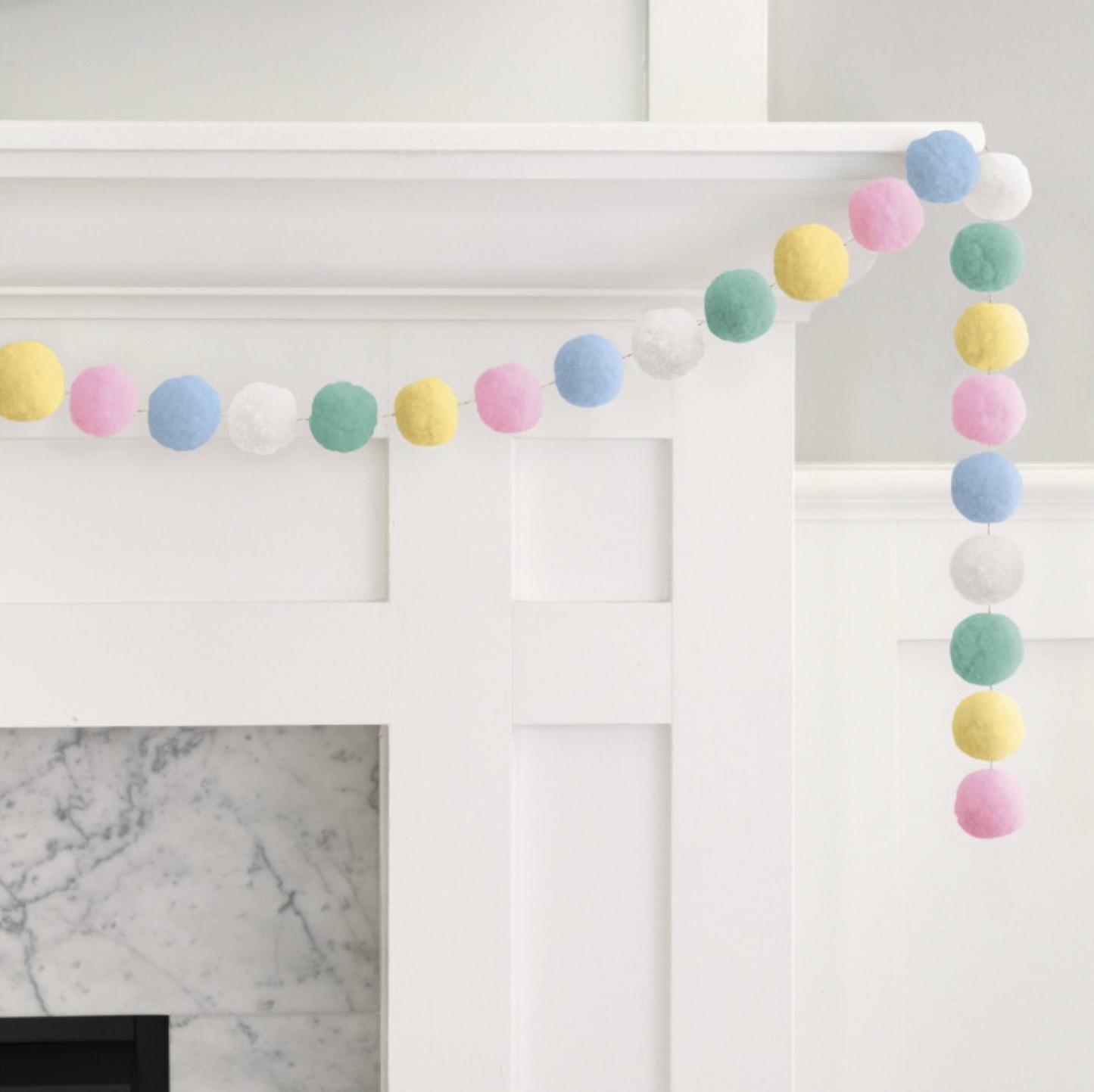 Spring Felt Pom Pom Garland