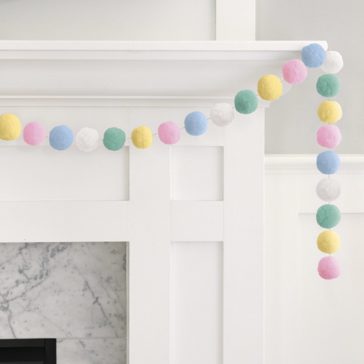 Spring Felt Pom Pom Garland