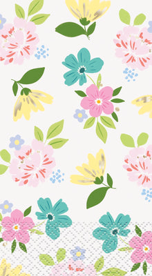 Spring Florals Guest Napkins 16ct - Foil Stamping
