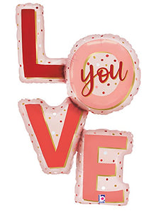 #459 LOVE You Pink Blush 41in Balloon