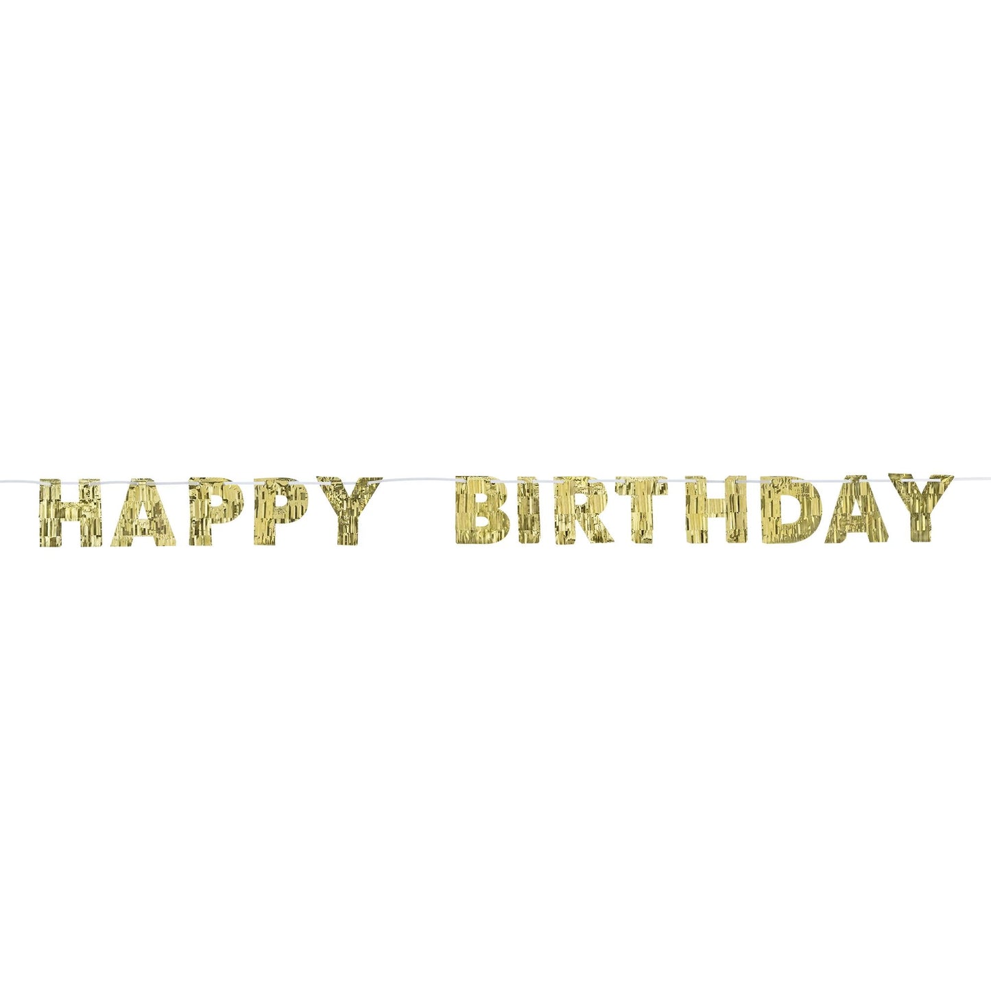 Golden Age Birthday Fringed Letter Banner