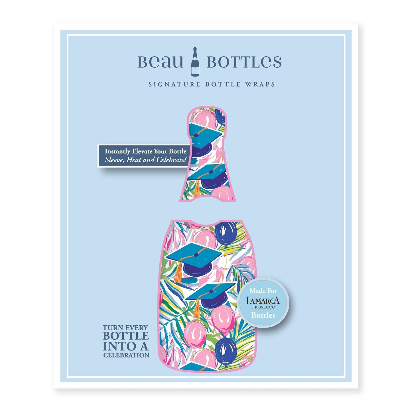 Beau Bottles Pink Graduation - Prosecco Collection