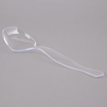 Clear 8.5" Wrapped Plastic Serving Spoon