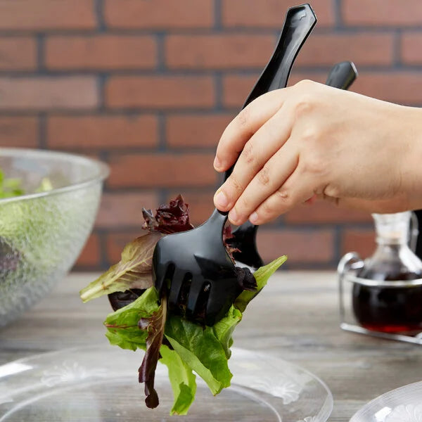 Black Wrapped Plastic Serving Fork