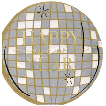 Toast to New Years Happy New Year Disco Ball Shaped Foil Napkins 16ct