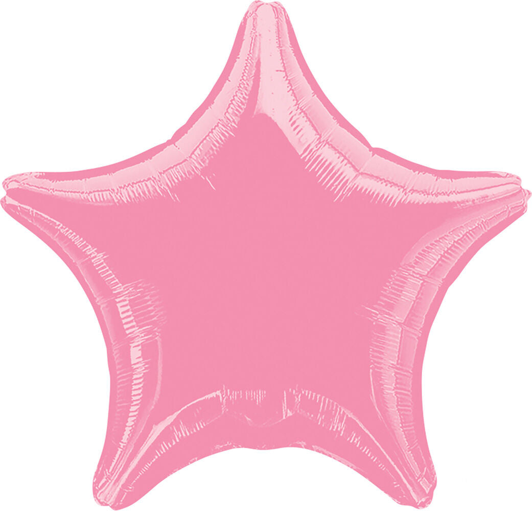 Light Pink Star 18in Solid Mylar
