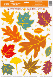 Falling Leaves Window Clings Sheets Assorted