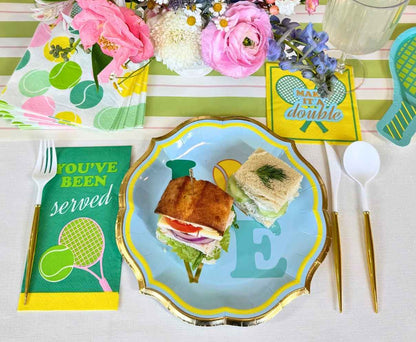 Tennis Love 10.5in Dinner Plates 8ct